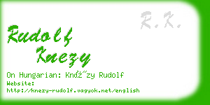 rudolf knezy business card